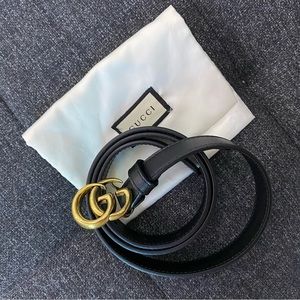 Used Gucci belt 80 in black, good condition